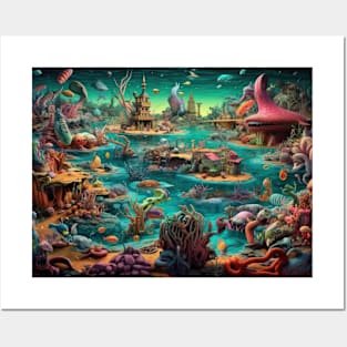 Undersea Cosmos: A Surreal Journey Posters and Art